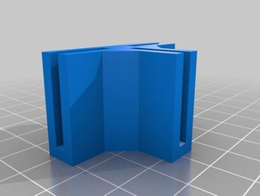 l cube 25mm panel thickness 3mm organization customized 3d print model - Mito3D