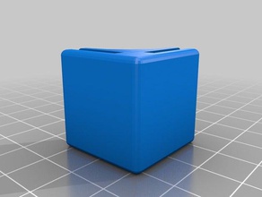 l cubo 25mm pannello di 3mm il fai da te su misura 3d print model - Mito3D