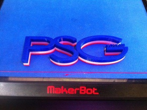 psg signs & logos 3d print model - Mito3D