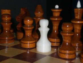 comum peão xadrez 3d print model - Mito3D