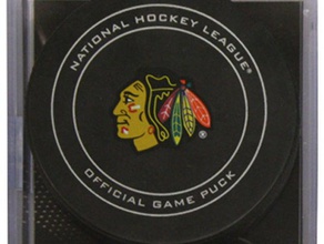 chicago blackhawks puck La impresión en 3d hockey disco de nhl 3d print model - Mito3D