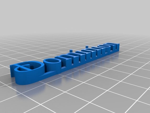 dominion isim plakası heykeller özelleştirilmiş 3D print model - Mito3D