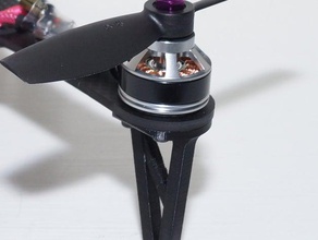 ultri mini tricopter - bacak r c araçlar multirotor 3d print model - Mito3D