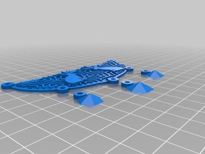 hexagon jackalope kolye 3d baskı 3d print model - Mito3D