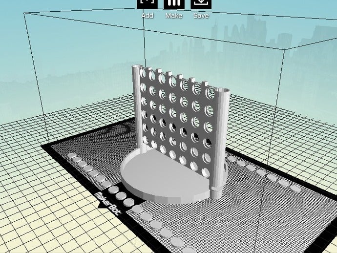 cuatro de línea juegos captins amante conecta encontrar fourplay fila arriba openscad parcela 3D print model - Mito3D