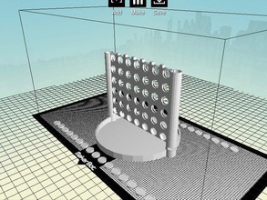 cuatro de línea juegos captins amante conecta encontrar fourplay fila arriba openscad parcela 3d print model - Mito3D