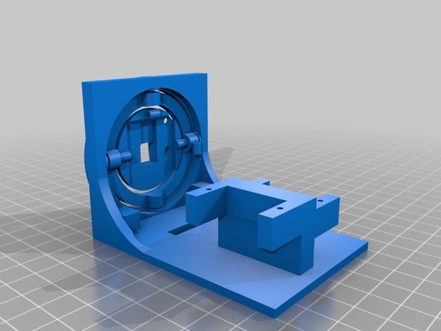 pi cam servo holder 3D print model - Mito3D