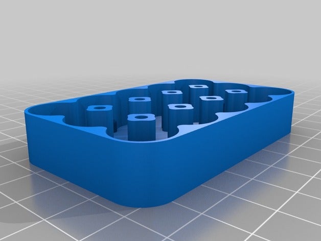 mi personalizados caso de la batería magnética los contenedores personalizado 3D print model - Mito3D