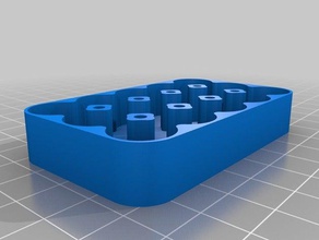 mi personalizados caso de la batería magnética los contenedores personalizado 3d print model - Mito3D