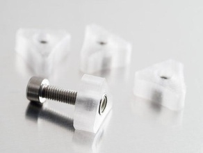 m5 nut knob parts 3d print model - Mito3D