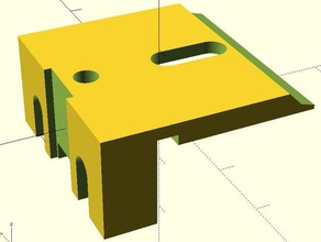 horizontal blinds bracket replacement parts 3d print model - Mito3D