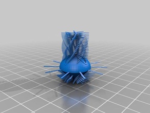 my customized jellyfish - drooloops animals 3d print model - Mito3D