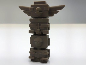 totem estilo de design brinquedo esculturas o personagem escultura 3d print model - Mito3D