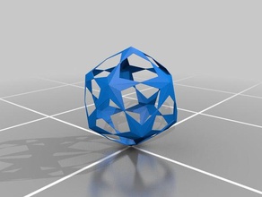 star icosahedron math art 3d print model - Mito3D