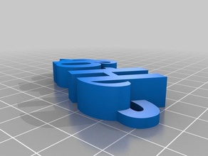 hugo keychain organization customized 3d print model - Mito3D