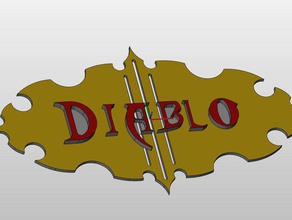 diablo 3 deco v3 smoll signs & logos iii 3d print model - Mito3D