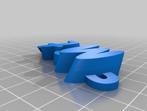 sleutelhanger tapis de l'organisation personnalisé 3d print model - Mito3D