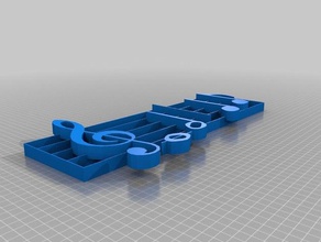 my customized note-generator music 3d print model - Mito3D