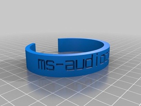 msaudio-full bracelets customized 3d print model - Mito3D