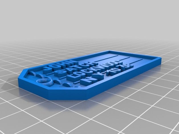 etiqueta del equipaje La impresión en 3d 3D print model - Mito3D