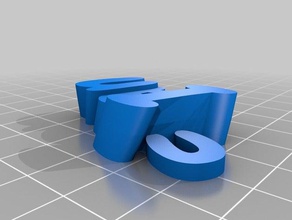 il mio personalizzato iamburny testo di ian organizzazione su misura 3d print model - Mito3D