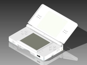 nintendo ds lite branco brinquedos & games 3d print model - Mito3D