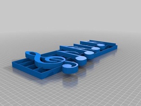 nota cosa musica su misura 3d print model - Mito3D