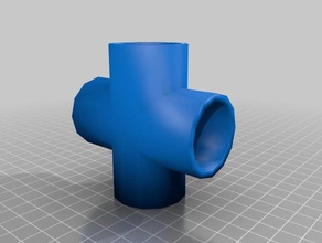 pipe system replacement parts connecting pipes pipework pvc water 3d print model - Mito3D