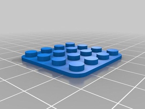 4x4 lego plaque de base jouets construction personnalisé 3d print model - Mito3D