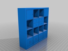 meu personalizados expedit kallax paramétrica de modelos em escala modelo móveis personalizado 3d print model - Mito3D