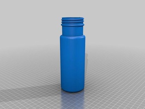 my customized sks starbucks iced coffee bottle without cap soda can bottom containers 3d print model - Mito3D
