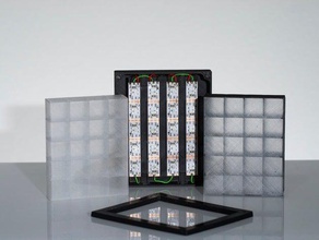metapixel a arte diodo emissor de luz tira led lightitup moodlight humor leve pixelart 3d print model - Mito3D