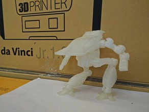 bushwacker-Kampf-mech Modell-Roboter mech öffnen Sie Spielzeug 3d print model - Mito3D