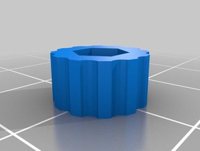 meine angepasste parametrische Rändelmutter Sechskantmutter Halter Teile kundengebundene 3d print model - Mito3D