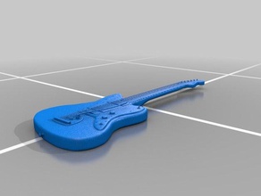 guitarra fender jazzmaster La impresión en 3d de la 3d print model - Mito3D