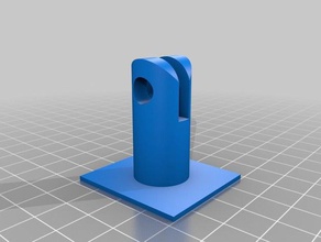 microphone holder - flat plate mount something music stand 3d print model - Mito3D