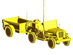 militaire jeep pièces des véhicules militaires de modèle jouet 3d print model - Mito3D