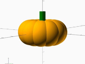 customizable pumpkin sculptures customizer fall gourd squash 3d print model - Mito3D