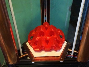 diamond tessellation math art gyroid penholder rhino sculpture toolholder tpms 3d print model - Mito3D