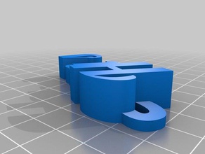 hans keychain organization customized 3d print model - Mito3D