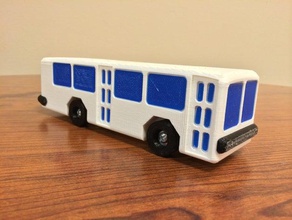 rolling model bus vehicles toy 3d print model - Mito3D