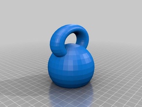 kettle bell poids du papier L'impression 3d 3d print model - Mito3D