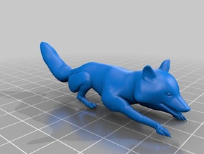 la fox animaux 3d print model - Mito3D