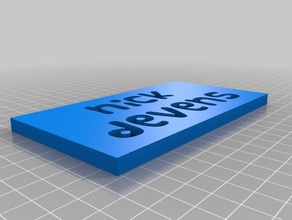 nicks plaque 3d printing 3d print model - Mito3D