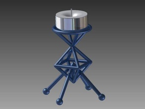lunar lander tealight tutucu dekor aksesuarlar sanat mum moda geometri ev mutfak matematik sanatı nasa uzay 3d print model - Mito3D