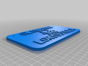 arrampicata loriguilla placa segni e loghi su misura 3d print model - Mito3D