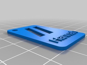 özelleştirilebilir flatiron logo Anahtarlık customizer isimler 3d print model - Mito3D