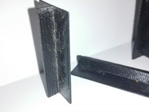 universal t-shaped bracket parts shape shaped simple t 3d print model - Mito3D