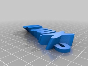 Schlüsselanhänger ximena - Organisation kundengebundene 3d print model - Mito3D