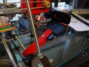 webcam mount logitech c510 3d printer accessories openscad 3d print model - Mito3D